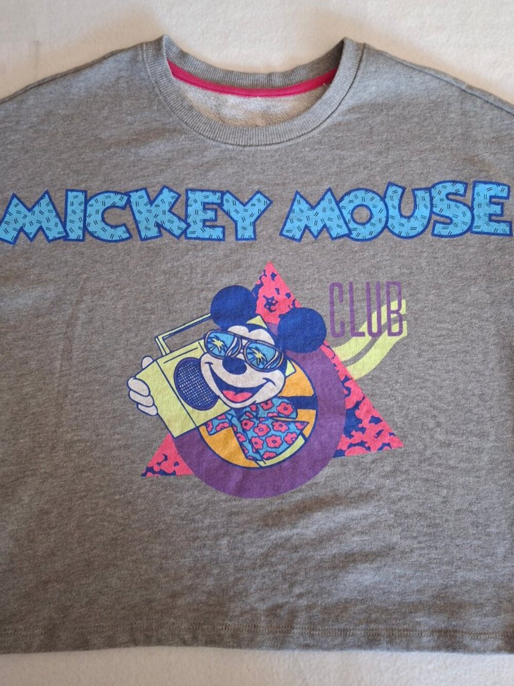 Disney Mickey Mouse Club 80's Inspired Sweatshirt Sz S